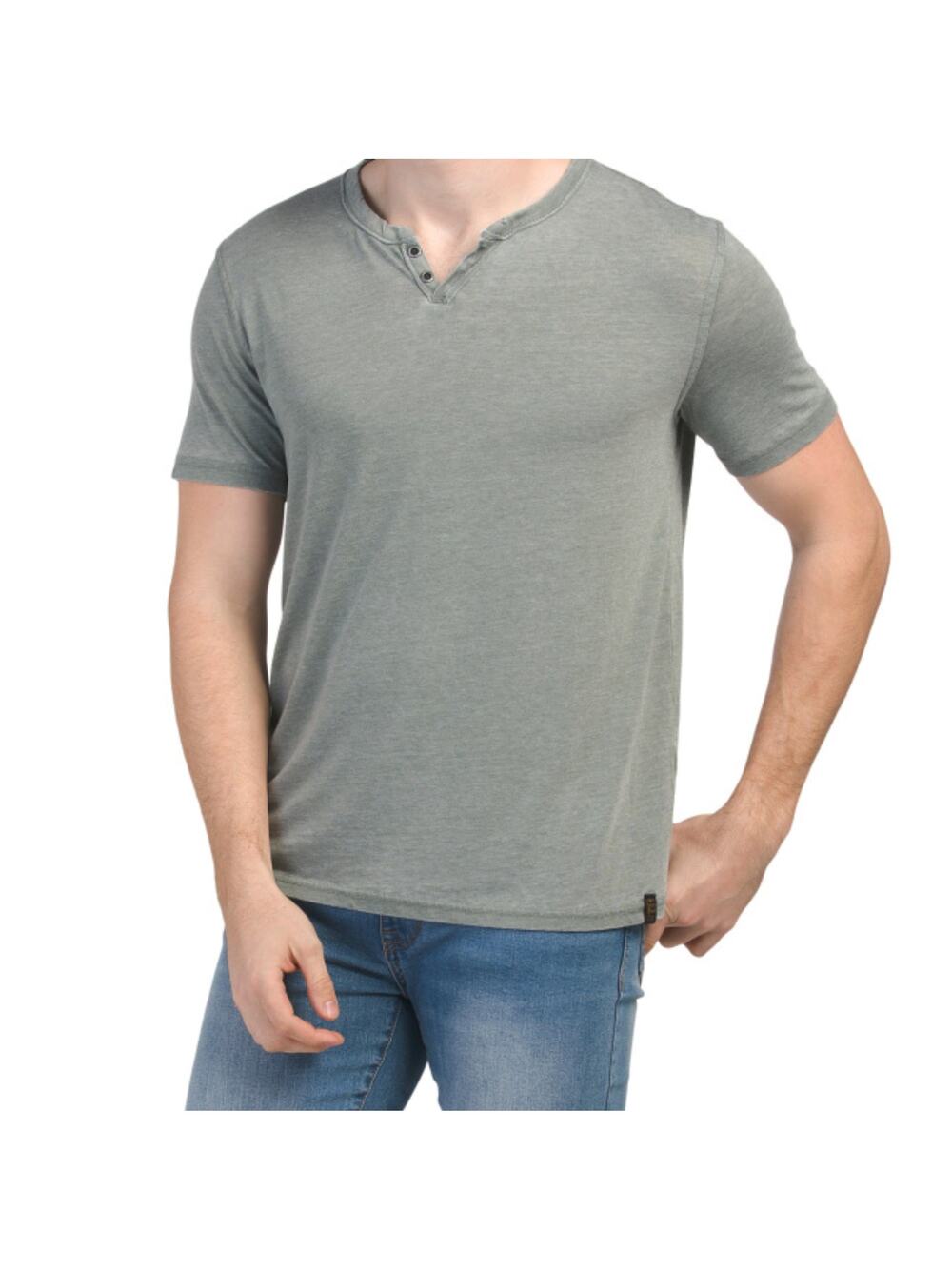 NWT Lucky Brand Men's Venice Burnout Notch Neck Ultra Soft Cotton T-Shirt